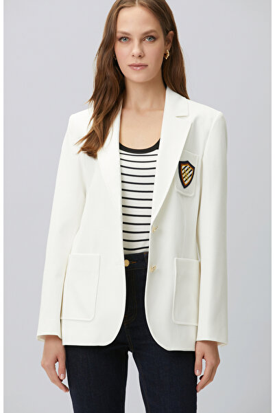 Network N-Green Beyaz Blazer Ceket