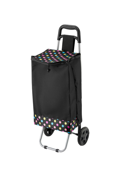 Lawazim Foldable Shopping Trolley Bag - Waterproof Grocery Cart with Iron Fra...