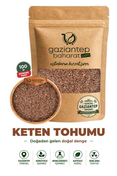 Gaziantep Baharat Keten Tohumu 100 gr