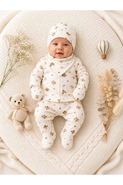 Baby Girl Boy Cotton Newborn 5-Piece Hospital Exit Set 0-3 Months