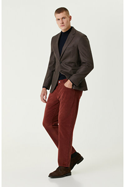 Network Kiremit Fitilli Kadife Casual Pantolon
