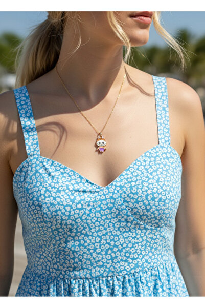 BİJU YILMAZ Steel labu gold necklace - 25-ctr326