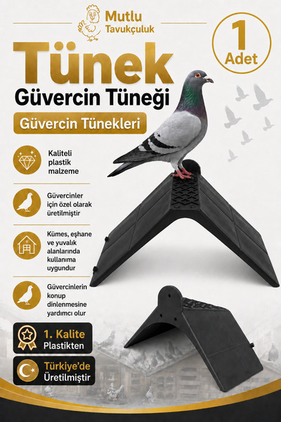 MUTLU TAVUKÇULUK Güvercin Tünek Bekar Tüneği 1 Adet Plastik Duvar Tipi Bekar ...