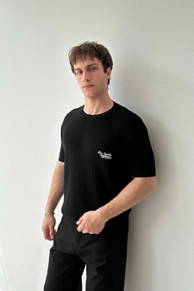Flaw Wear Los Angeles Embroidered Knitted Sweater T-Shirt