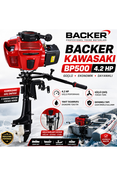 Tomking Kawasaki Motorlu Dıştan Takmalı Tekne Motoru