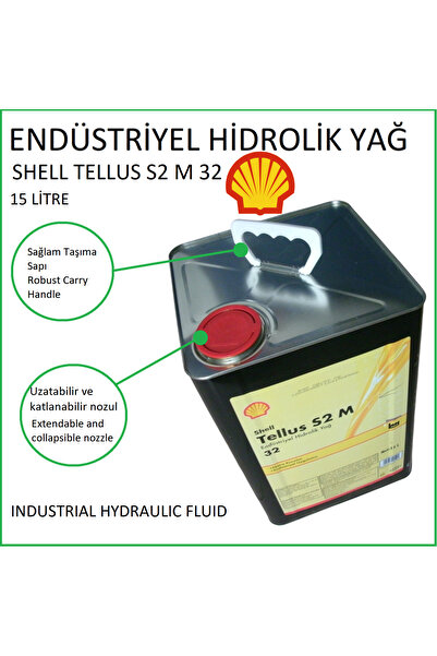 SHELL 15 LİTRE TELLUS S2 M 32 ENDÜSTRİYEL HİDROLİK YAĞ, INDUSTRIAL HYDRAULIC ...