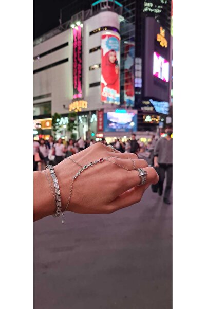 Generic Brand Colorful Stone Transitioning Silver Tone Shahmeran