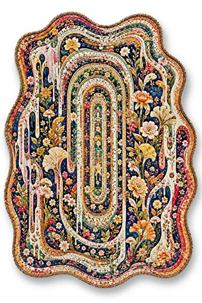 Rugs Modern Halı SDT Karışık Desenli Modern Dokuma Taban Dekoratif Halı sdtam...