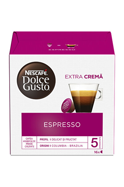 dolce gusto Capsule cafea Nescafe Espresso, 16 capsule cafea, 16 bauturi, 88g