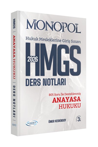 Monopol Yayınları Monopol 2026 HMGS Anayasa Hukuku Ders Notları