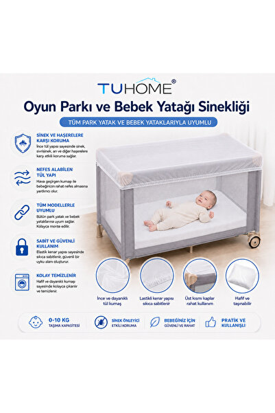 Magiclady Oyun Parkı Yatak Ve Bebek Yatağı Sinekliği [ Bütün Yataklara Uyumlu ]