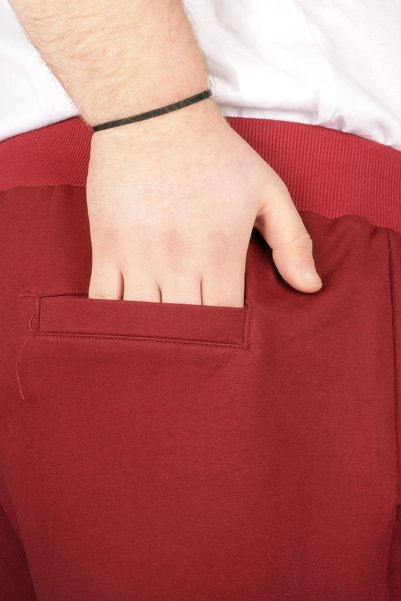 ModeXL Mode XL Large Size Men's Capri Straight Basic 20500 Claret Red