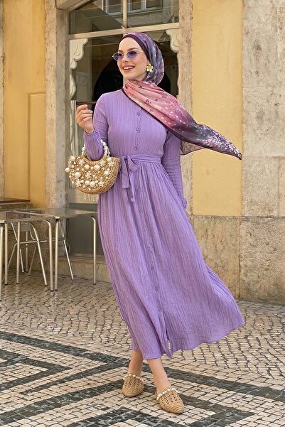 InStyle Φόρεμα Lemina Belted - Λιλά