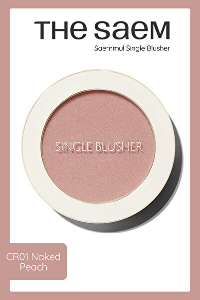 THE SAEM Sebum Kontrolü Sağlayan Tekli Toz Allık - Saemmul Single Blusher - C...