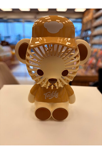 Mango Home Sarı- Sevimli Ayıcık Mini Soğutucu El Fanı - USB Şarjlı, Taşınabil...