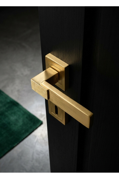 zerafev PREMİUM AHENK KARE ROZETLİ KAPI KOLU (ODA-WC-YALE KİLİT TİPLERİ)(TAKI...