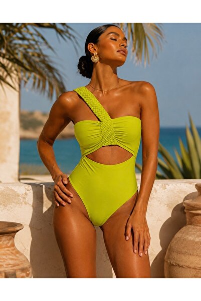 DESİGNEDBYD Kadın Mayo+pareo Etek Takım 2 Parça Up Set Bodysuit Plaj Moda Bea...