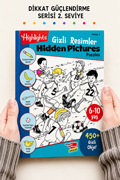 Dikkat Atölyesi Yayınları Hidden Pictures Gizli Resimler Seviye 2