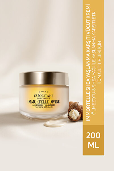 L'Occitane Immortelle Shea Yaşlanma Karşıtı Vücut Kremi, Ölmezotu ve Shea Yağ...