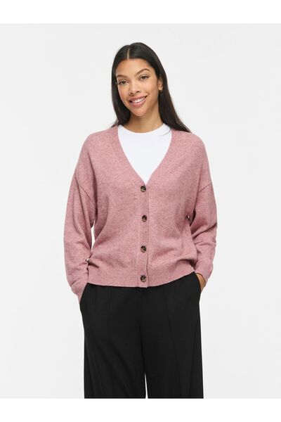 VILA Strickjacke VIRIL V-Ausschnitt
