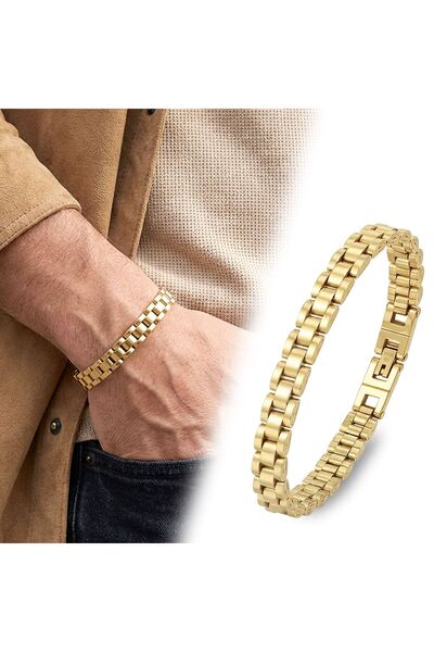 Mestore Yellow Full Steel Bracelet 31681G1D4M