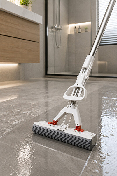Miss Clean +1 Adet Yedek Bez Hediyeli Kelebek Mop 120 Cm Uzun Saplı