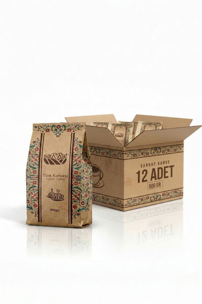 Sarraf Türk Kahvesi 500gr 12'li Orta Kavrum & Yumuşak İçim