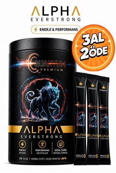 ALPHA EVERSTRONG Çikolatalı Ginseng Atom Güç Alpha Kuantum Premium Bitkisel M...
