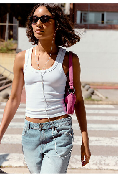 Stradivarius Fitilli çapraz askılı t-shirt