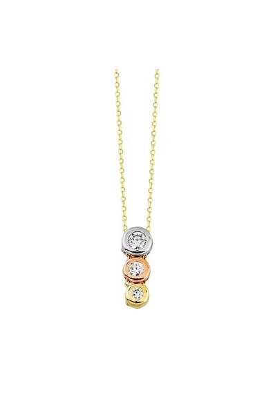 Sembol Gold Tektaş Altın Kolye Tria 14K Gold