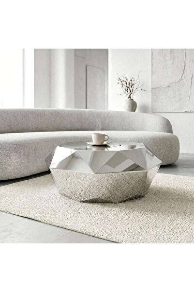 PAN HOME Verena Coffee Table Polish - Silver