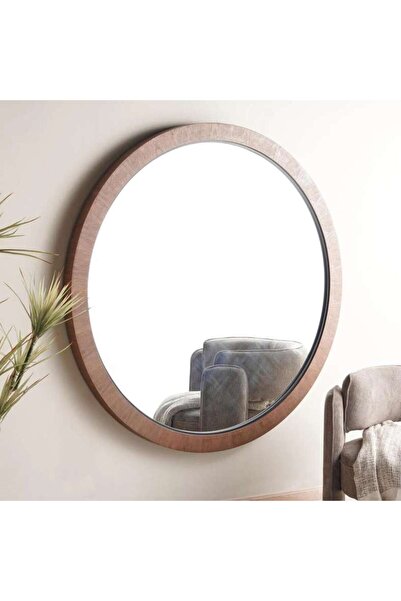 PAN HOME Denzal Wooden Wall Mirror Dia 152.5cm - Natural