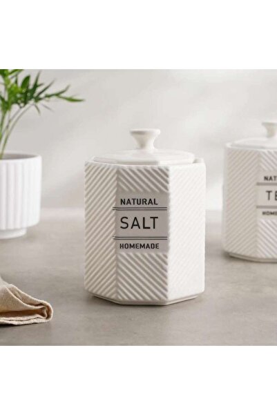 PAN HOME Nolina Salt Canister 800ml - White