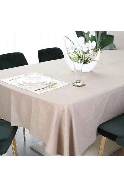 PAN HOME غطاء طاولة ديزيرت جلام 150x250 سم - بيج