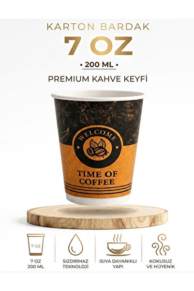 livaambalaj 7 Oz Karton Bardak 100 Adet