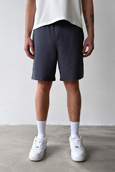 Flaw Wear Basic Bel Lastikli Antrasit Şort