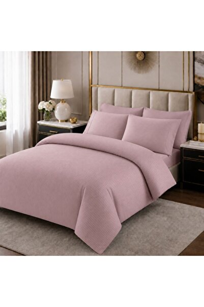 Taç Lenjerie de pat Taçpremium satin de lux, Stripe Lila