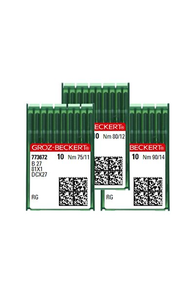 FDM Groz Beckert DCx27 Overlok Makine İğnesi 11-12-14 Numara 3'lü Set