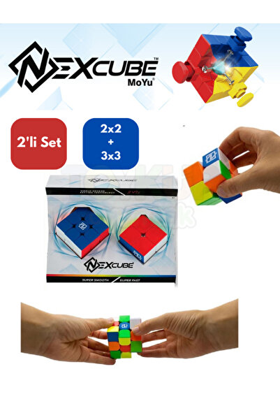 Nexcube مجموعة مكعبات الذكاء 3x3 + 2x2 مكونة من قطعتين