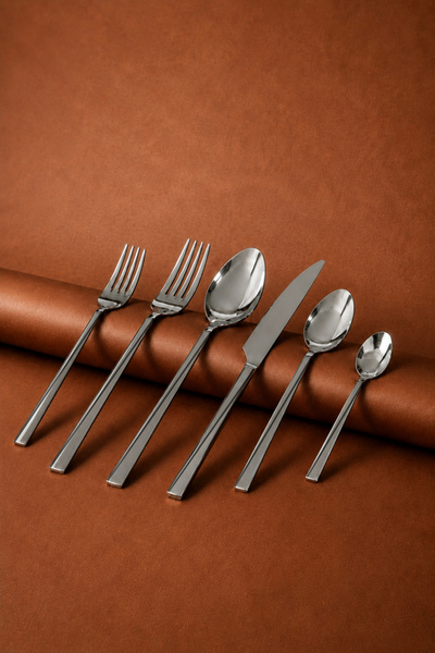 Gökdil Asrin Gold Touch 72 Pieces for 12 Persons 18/10 1St Grade Steel Fork S...