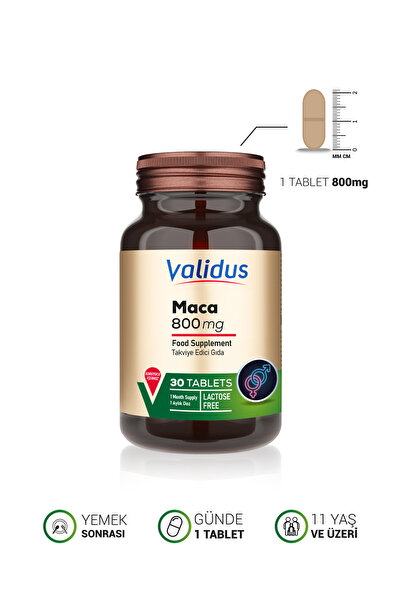 Validus Maca 800 Mg 30 Tablets