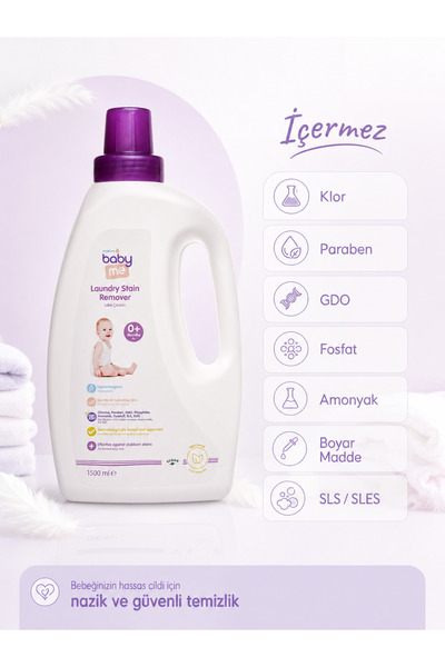 Baby&Me Baby Me Bebek Çamaşır Leke Çıkarıcı 1500 Ml