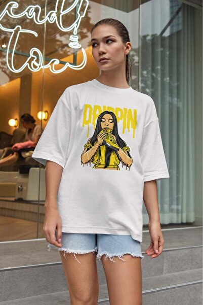 buzagi tasarım ürünleri Urban Oversize Unisex White T-Shirt