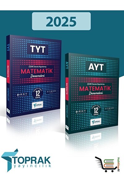 Toprak Yayıncılık 2025 AYT Matematik ve TYT Matematik Deneme Seti