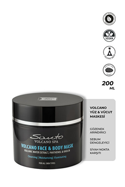 Santo Volcano SPA Volkanik Yüz ve Vücut Maskesi