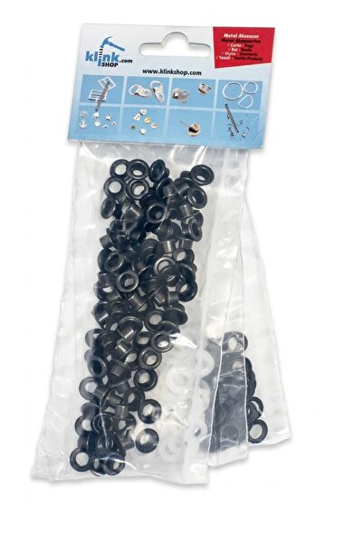 Klinkshop Size 3 Black Eyelets - 5 mm Material Package Without Attachments - ...
