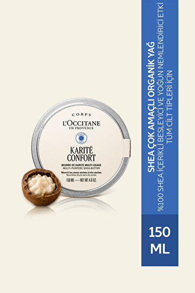 L'Occitane Shea Organik Yağı, Besleyici ve Nemlendirici, Kuru Ciltler için, 1...