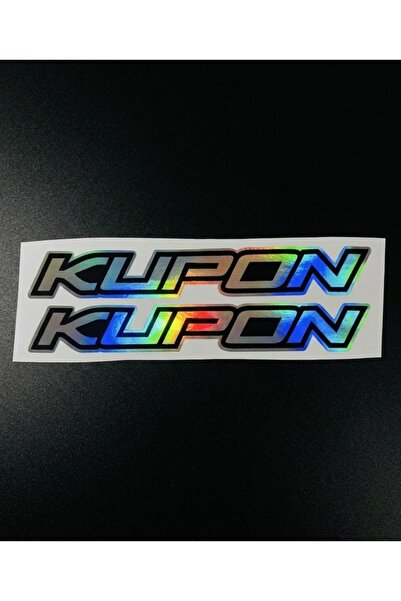 İŞCAN MOTOR Kupon Hologram Sticker 2 Adet 17cm Motor Bisiklet Araç Sticker