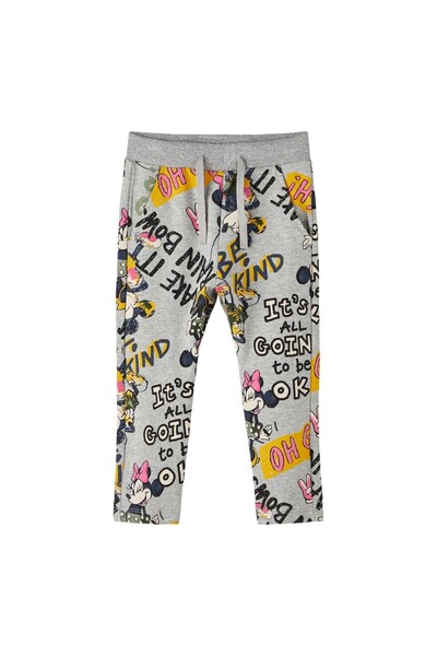 name ıt Pantaloni de trening din bumbac pentru fete Name It Disney Gri-Melang...