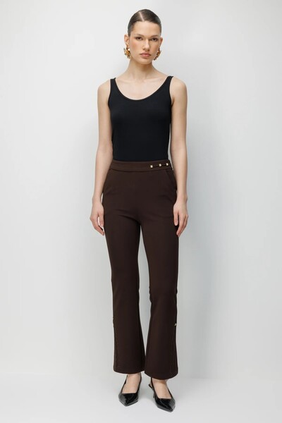 Ekol Lace Detailed Trousers 4932